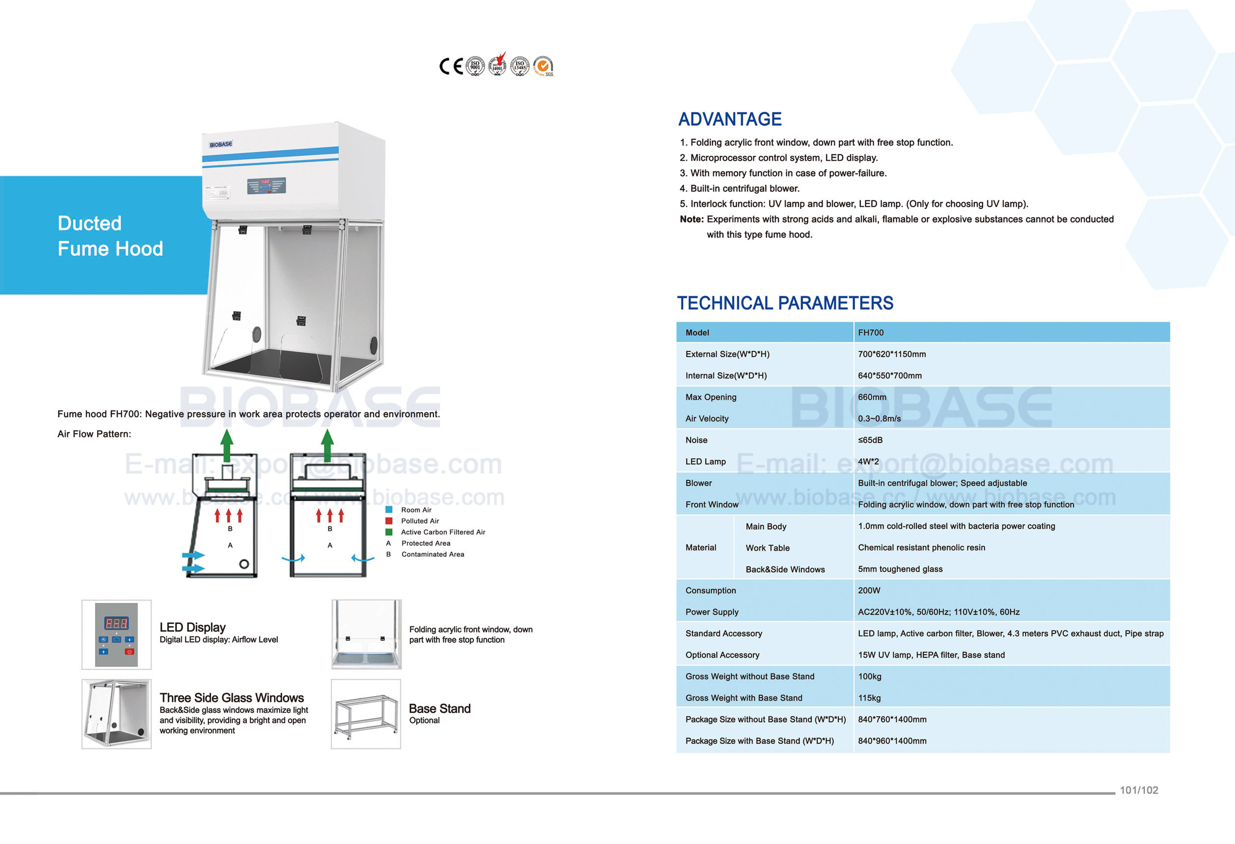 101-102 Fume Hood (700)