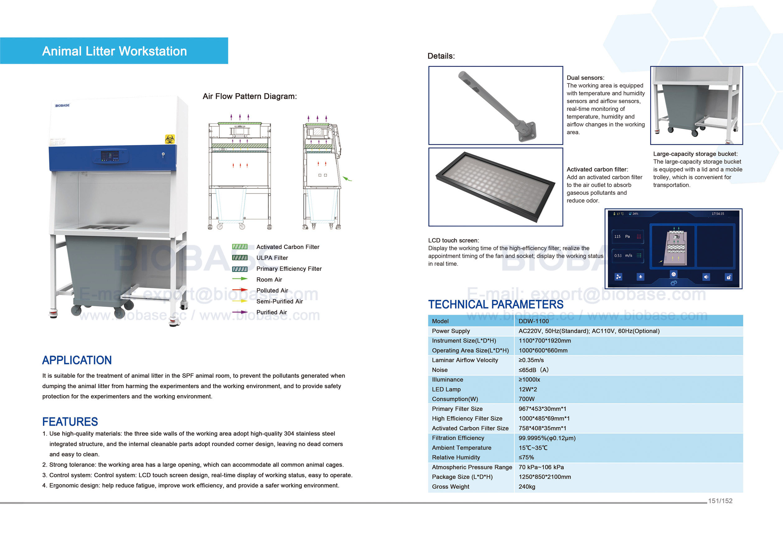 151-152 Рабочая станция для подстилки животных