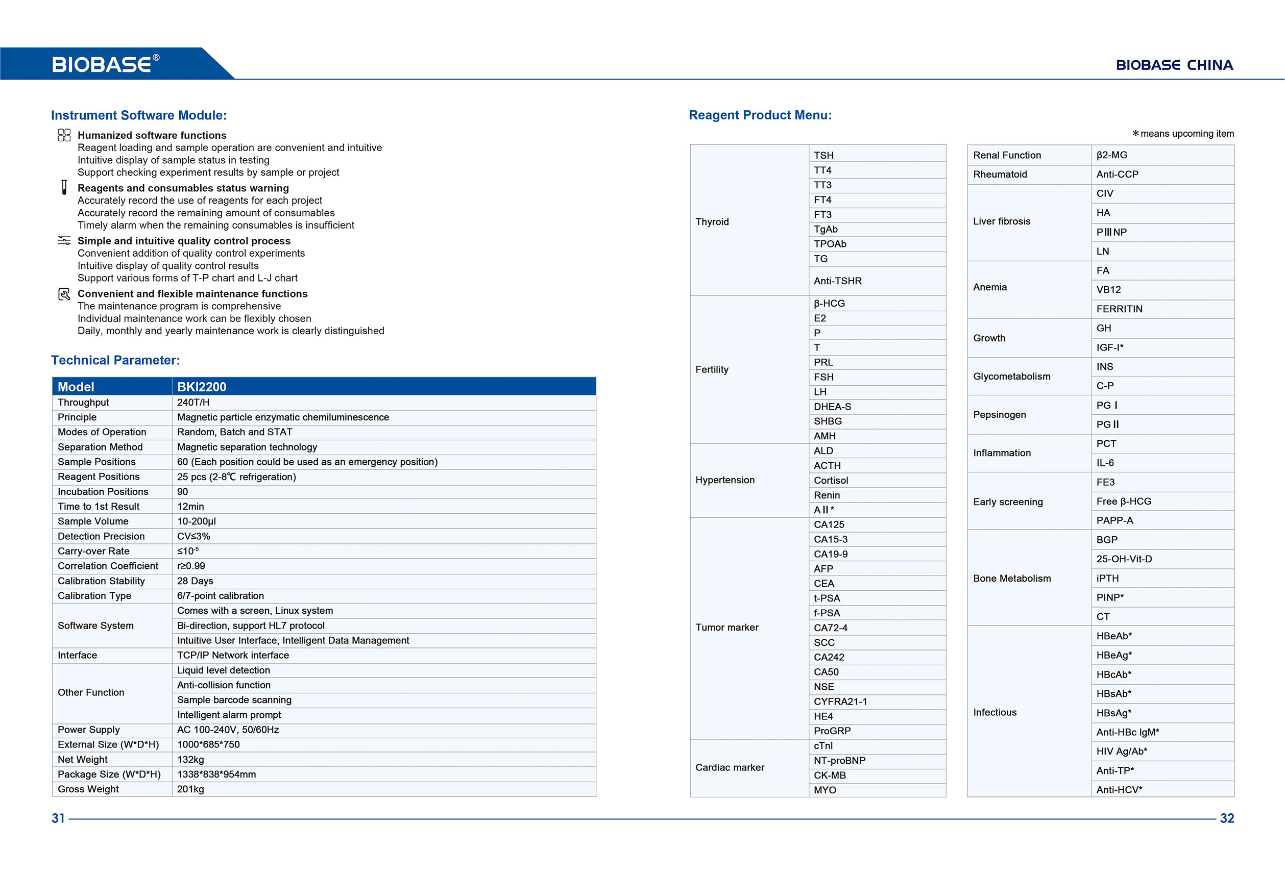 31-32 Автоматическая система хемилюминесцентного иммуноанализа BKI2200 2