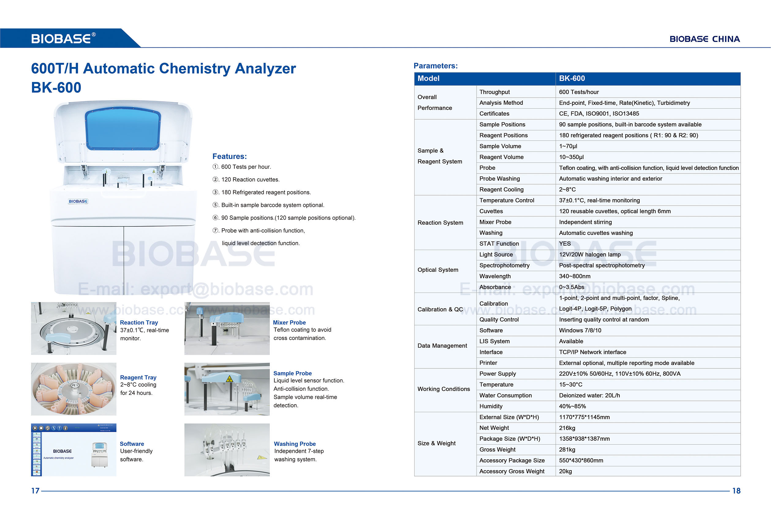 17-18 Автоматический химический анализатор BK600
